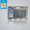 LEMAN - Coffret de 6 Ciseaux à bois / manche bi-matière Largeurs 6 /10 /16 /20 /24 et 30mm - 1