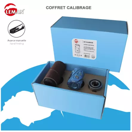 LEMAN - COFFRET P.O. A CALIBRER D.62 AL.30 HT.80 + ROULEMENT + ROULEAU PONCEUR