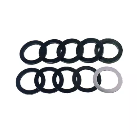 LEMAN - Jeu de 10 bagues épaisseur de 1 mm à 10 mm -  Alésage 30/45mm
