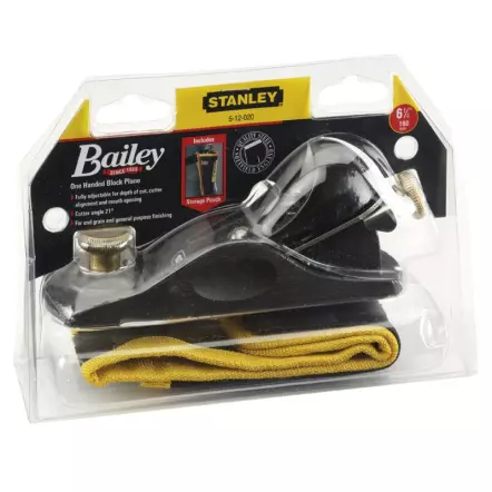 STANLEY - Rabot d'ébéniste 60 1/2 longueur 152 mm largeur 34 mm fer 13°