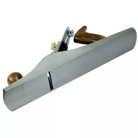FAITHFULL - Grand Rabot à main professionnel en fonte N°5, 355 x 60 mm Largeur fer : 50 mm (coffret bois)