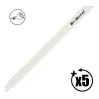 LEMAN - Carte de 5 lames de scie sabre (longueur : 280 mm) - 1