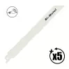 LEMAN - Carte de 5 lames de scie sabre (longueur : 180 mm) - 1
