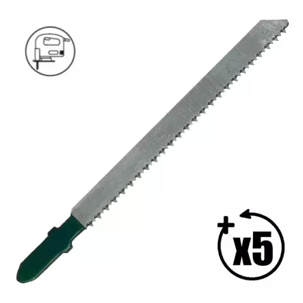 LEMAN - Lames de scie sauteuse LU 75 mm - PAS 2 mm (par 5 pièces)