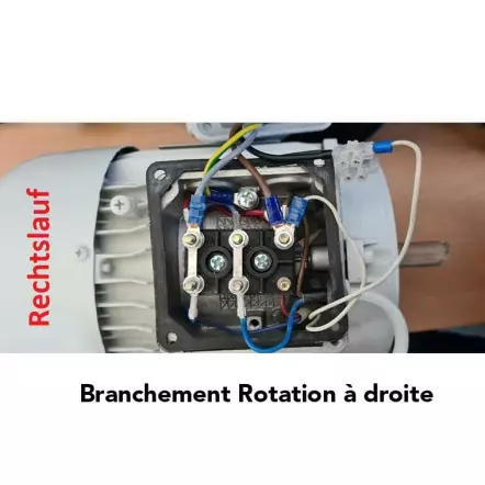 Moteur à deux bouts d'arbre pour machines Kity d'origine - 220V / 50Hz -1500W
