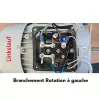 Moteur à deux bouts d'arbre pour machines Kity d'origine - 220V / 50Hz -1500W - 10