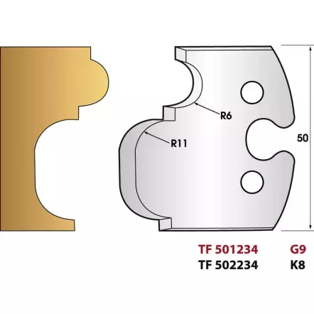Forezienne – Jeu de 2 fer de toupie 234 Nez de corniche Louis XV