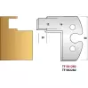 LEMAN - Jeu de 2 fers de toupie Ht. 50 - N° 282 - Cremone de 16 mm - 1