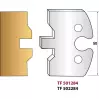 LEMAN - Jeu de 2 fers de toupie n°284 Bouvetage Volet Rainure 8mm - 1