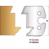 Forezienne – Jeu de 2 fers de toupie 294 Calibrage extérieur profi l doucine - 1
