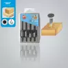 LEMAN - Coffret 4 forets hélicoïdaux + fraisoirs bois ø 3, 4, 5 et 6 mm - 1