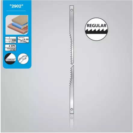 12 x Lames de scie à chantourner - 127x3,0x0,5 mm 15 TPI