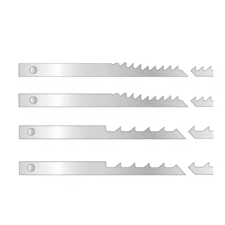 LEMAN - Panachage 12 x lames de scie à chantourner - 127 mm
