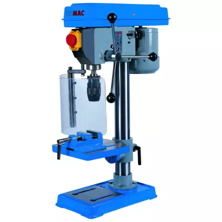 PROMAC - 211Z Perceuse d'établi 230V 0,25kW - 5 vitesses - Capacité de perçage 16 mm - Col de cygne 130 mm