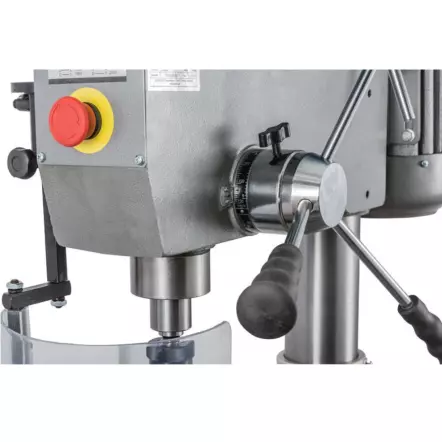 PROMAC - 214AB Perceuse à colonne 400V Capacité 26 mm - 12 vitesses - Col de cygne 280 mm