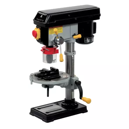 EnergyDrill-13B Perceuse à colonne d'établi 230 V 350 W 13 mm 5 vitesses (livrée avec étau) PEUGEOT