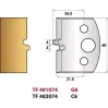 LEMAN - Bouvetage 4 mm N°074 -  Jeu de 2 fers de toupie Hauteur 40 - 1