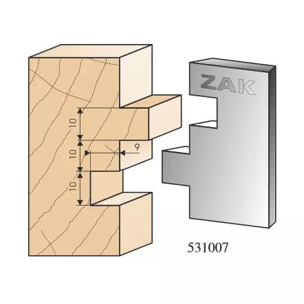 ZAK - Jeu de 2 fers N°531007 - Série 531 ASSEMBLAGE