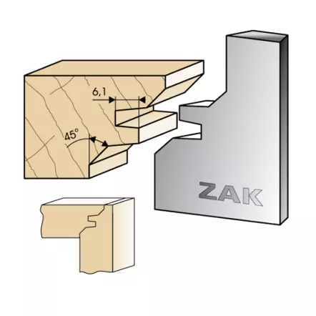 ZAK - ZAK531014 Jeu de 2 fers pour P.O HT50 ZAK - Série 531 ASSEMBLAGE