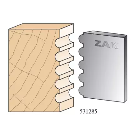 ZAK - Jeu de 2 fers N°531235 - Série 531 Couteaux de style Henri II