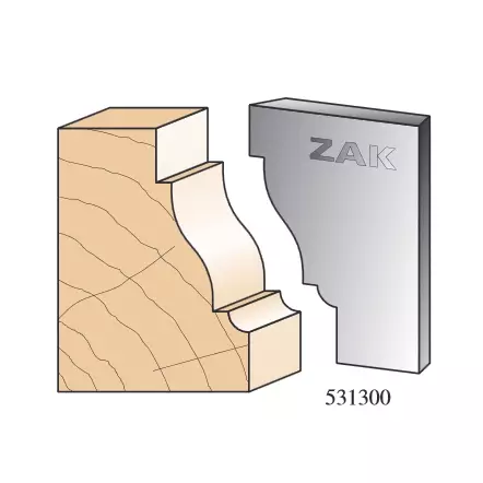 ZAK - Jeu de 2 fers N°531300 - Série 531 Couteaux de style Louis XIII