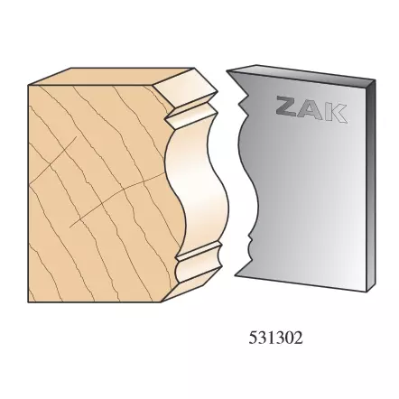 ZAK - Jeu de 2 fers N°531302 - Série 531 Couteaux de style Louis XIII