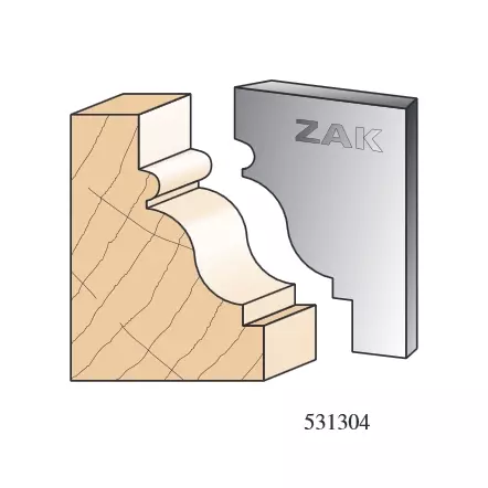 ZAK - Jeu de 2 fers N°531304 - Série 531 Couteaux de style Louis XIII