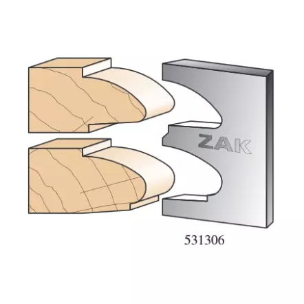 ZAK - Jeu de 2 fers N°531306 - Série 531 Couteaux de style Bec de Corbin Louis XIII