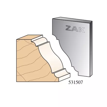 ZAK - Jeu de 2 fers N°531507 - Série 531 Moulure de base