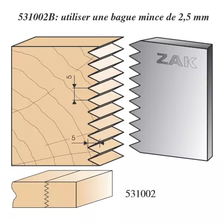 ZAK - Jeu de 2 fers N°531002 - Série 531 Assemblage