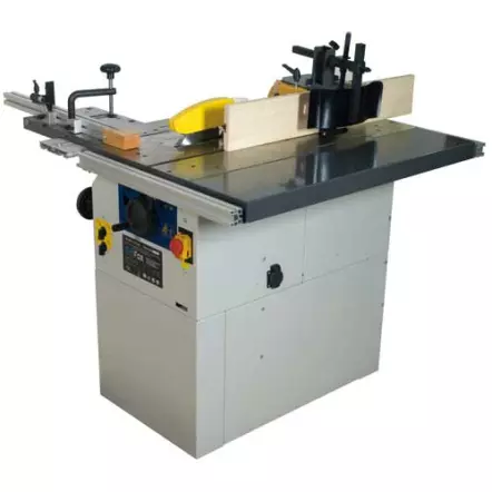 FOX - Combiné Toupie-Scie 2 moteurs F60-002 - 1100W et 1500W 230V inclinable alésag 30 HT 83mm