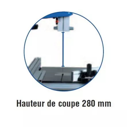 En promo. FOX - F28-195C - Scie à ruban - 2200 W - 2 vitesses - (hauteur : 280 et  largeur de coupe : 465 mm)
