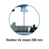 En promo. FOX - F28-195C - Scie à ruban - 2200 W - 2 vitesses - (hauteur : 280 et  largeur de coupe : 465 mm) - 3