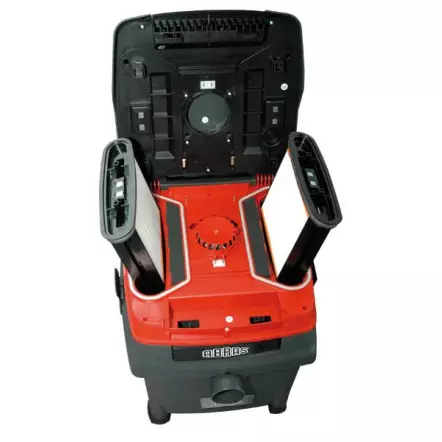 ASP255 Aspirateur cuve polypropylène 25L - 1400W - 270 mBar - Système de décolmatage inclus et prise synchronisée