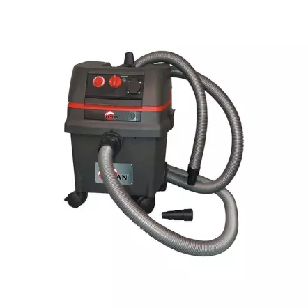 ASP255 Aspirateur cuve polypropylène 25L - 1400W - 270 mBar - Système de décolmatage inclus et prise synchronisée