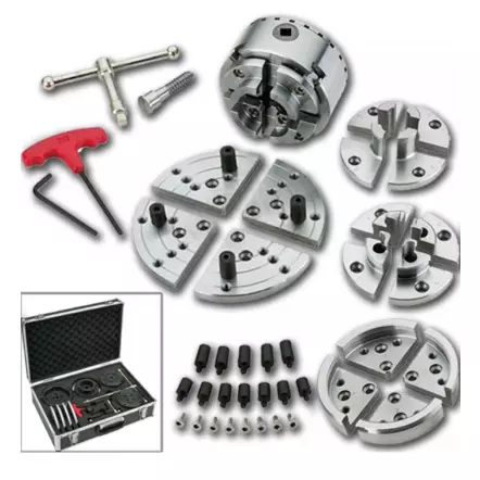 HOLZPROFI - DW-KIT96 Coffret mandrin 4 mors & Accessoires