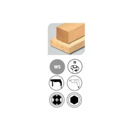 Coffret 5 mèches charpente bois SDS+ (Ø12,14,16,18,20)