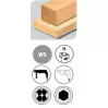 Coffret 5 mèches charpente bois SDS+ (Ø12,14,16,18,20) - 2