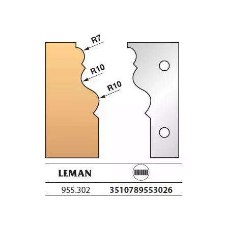Jeu 2 fers de toupie N° 302 - Hauteur 90 mm