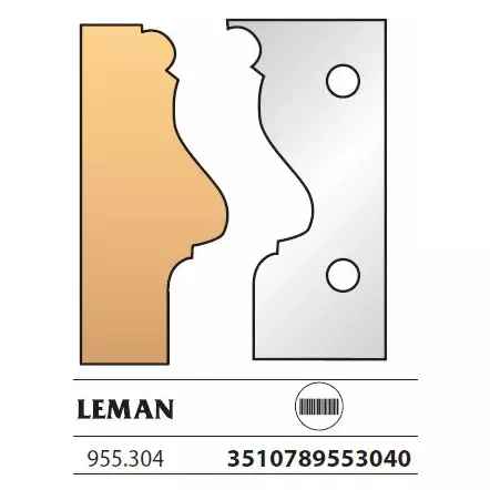 Jeu 2 fers de toupie Ht. 90mm N°304