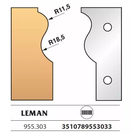 Jeu 2 fers de toupie N°303 - Hauteur 90 mm