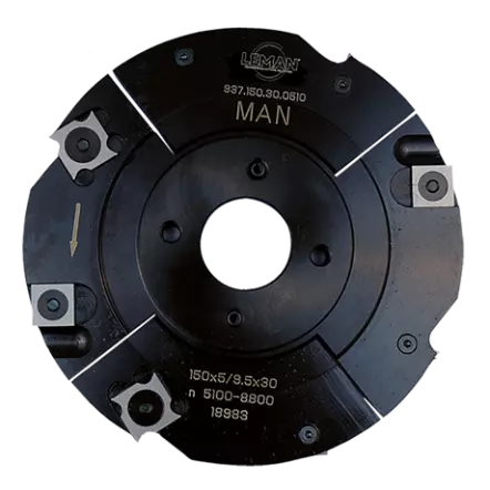 LEMAN - Porte-outils extensible à rainer - Ø 150 mm Alésage 30 Epaisseur 5 à 9,5 mm Z4+4
