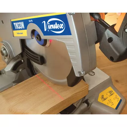 VIRUTEX - TM33W Scie à onglet inclinable avec table supérieure 230V 1500W- Capacité de coupe 95 x 160 mm