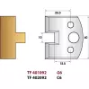 LEMAN - Languette 10 mm n° 092 - Jeu de 2 fers de toupie Hauteur 40 mm - 1