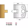 Languette 8 mm  N° 095 - Jeu de 2 fers de toupie Hauteur 40 - 1