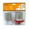 LEMAN - Lot de 2 trépans ø 63 et 67 mm avec embase et foret pilote - 3