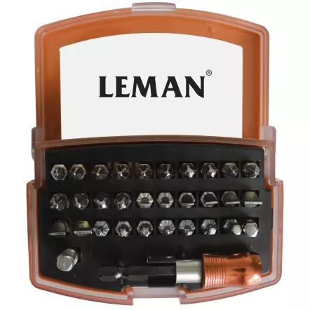 LEMAN - Coffret Embouts de vissage - 32 pièces