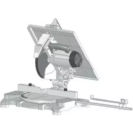 PROMAC - JMT-10 Scie à coupe d'onglet avec table de délignage - Lame Ø250x30x3mm - 40 dents