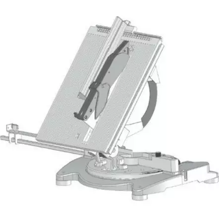 PROMAC - JMT-10 Scie à coupe d'onglet avec table de délignage - Lame Ø250x30x3mm - 40 dents
