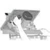 PROMAC - JMT-10 Scie à coupe d'onglet avec table de délignage - Lame Ø250x30x3mm - 40 dents - 4